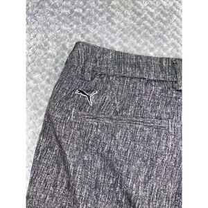 PUMA Golf Pants Black Performance Wicking Flat Front Mens Size 30 x 32